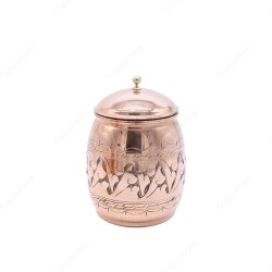 Copperdone Gaziantep El İşlemesi Bakır Şekerlik ve Baharatlık Büyük Boy - COPPERDONE