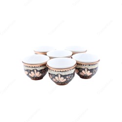 Copperdone Handmade Handcrafted Copper Turkish Arabic Coffee Mırra Fincan Serving Cup Black Color - COPPERDONE